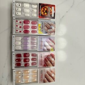 Lot of impress nails